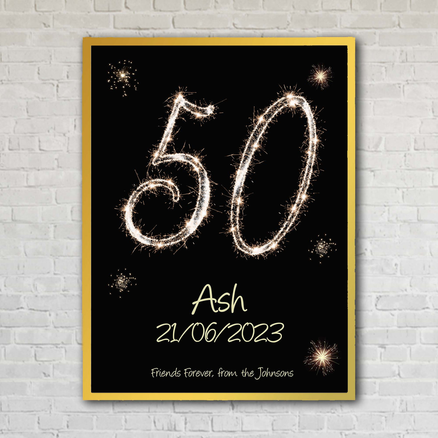 Sparkler Numbers Custom Artwork