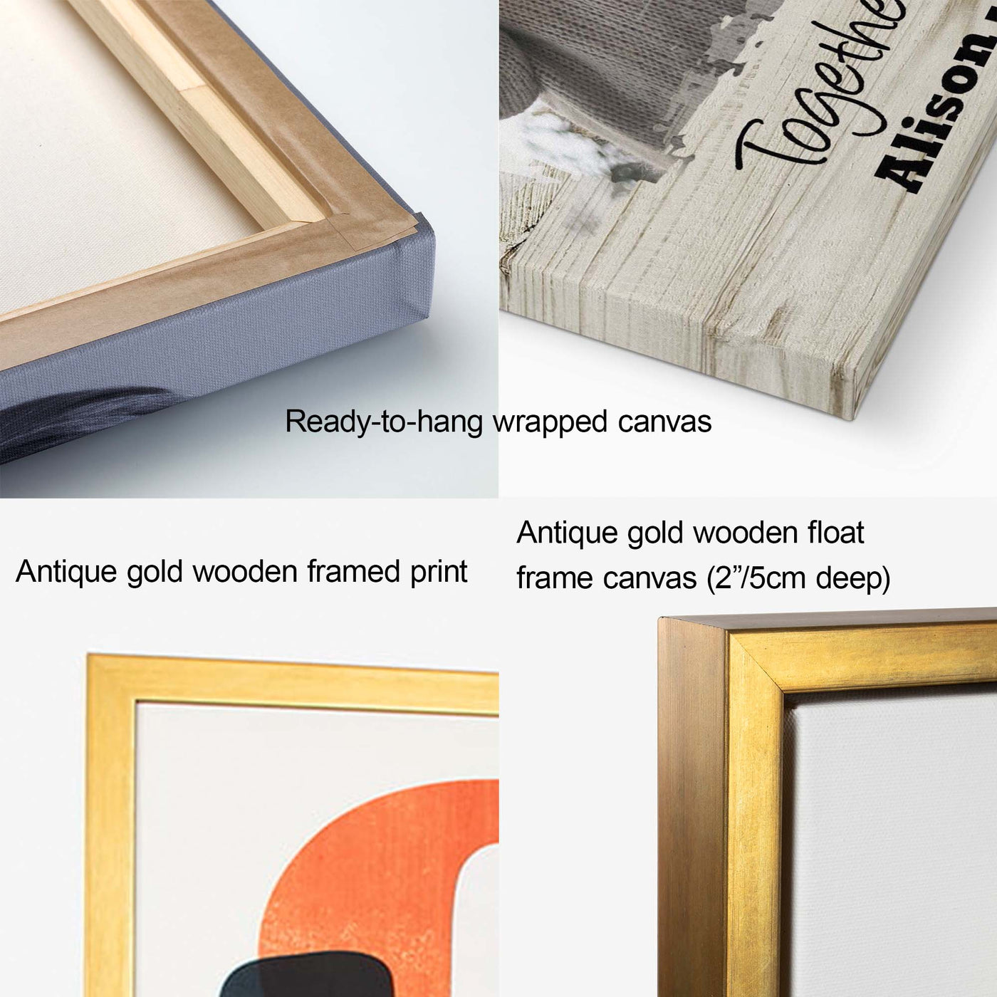 Couples Gold Text Custom Artwork