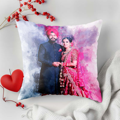 Cushion/Pillow Watercolour Portrait (existing artwork)