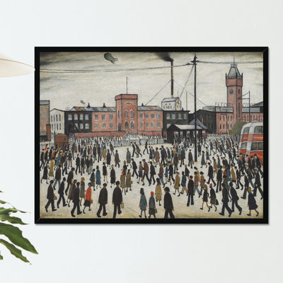 "Going to Work" by LS Lowry on Framed Prints, Canvas, Aluminium, Acrylic or Print-only