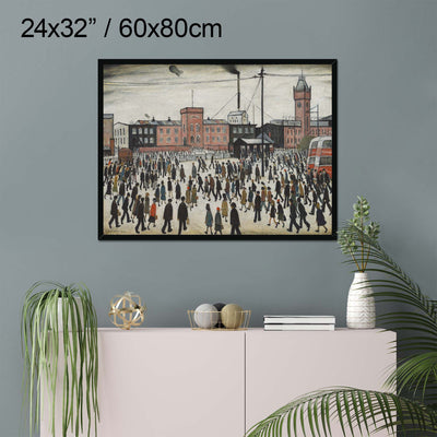 "Going to Work" by LS Lowry on Framed Prints, Canvas, Aluminium, Acrylic or Print-only