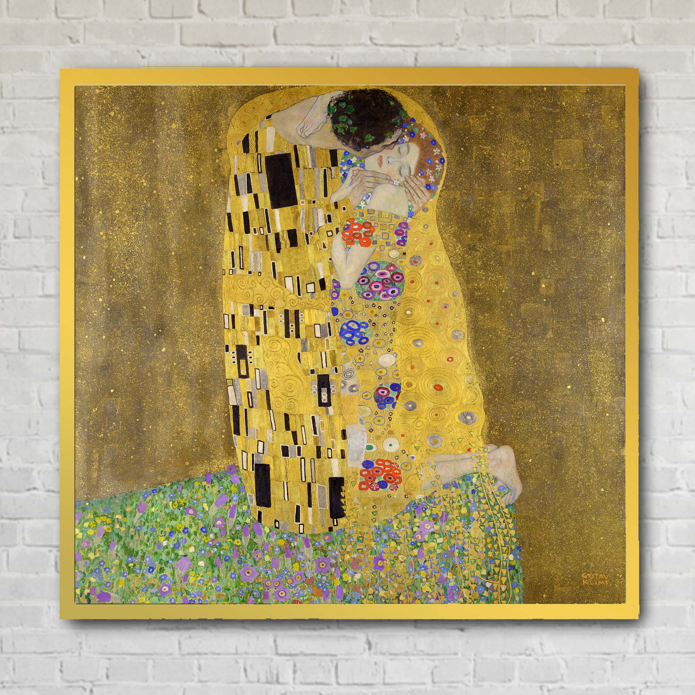"The Kiss" by Gustav Klimt on Canvas, Aluminium, Acrylic, Framed Prints or Print-only