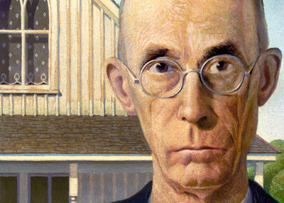 "American Gothic" by Grant Wood on Framed Prints, Canvas, Framed Canvas, Acrylic or Print-only