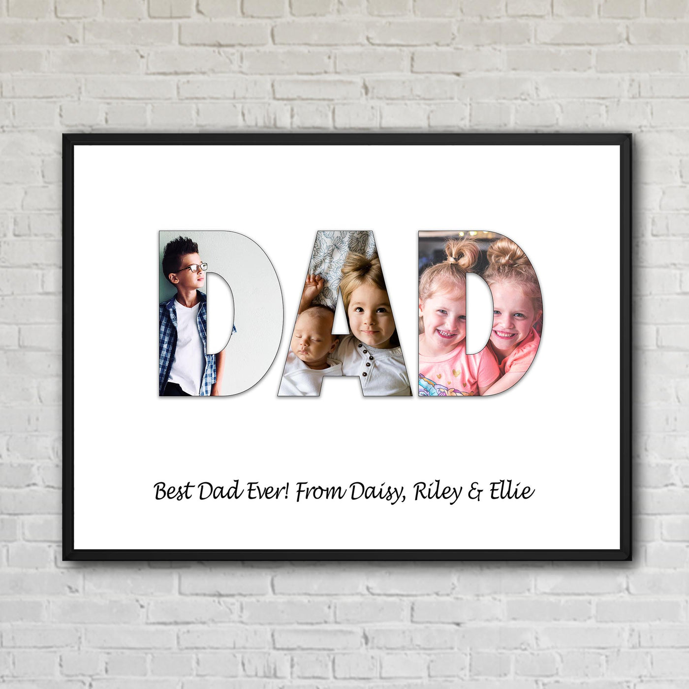 MOM/MUM/DAD Photos Word Cutout Custom Artwork