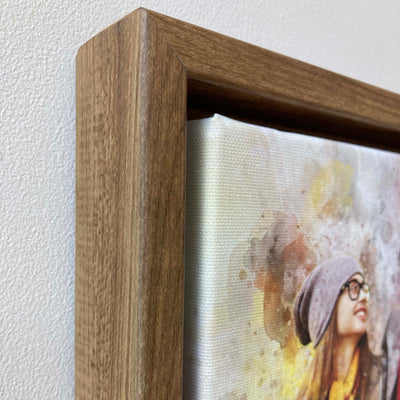 Personalized Watercolor Portrait - Canvas