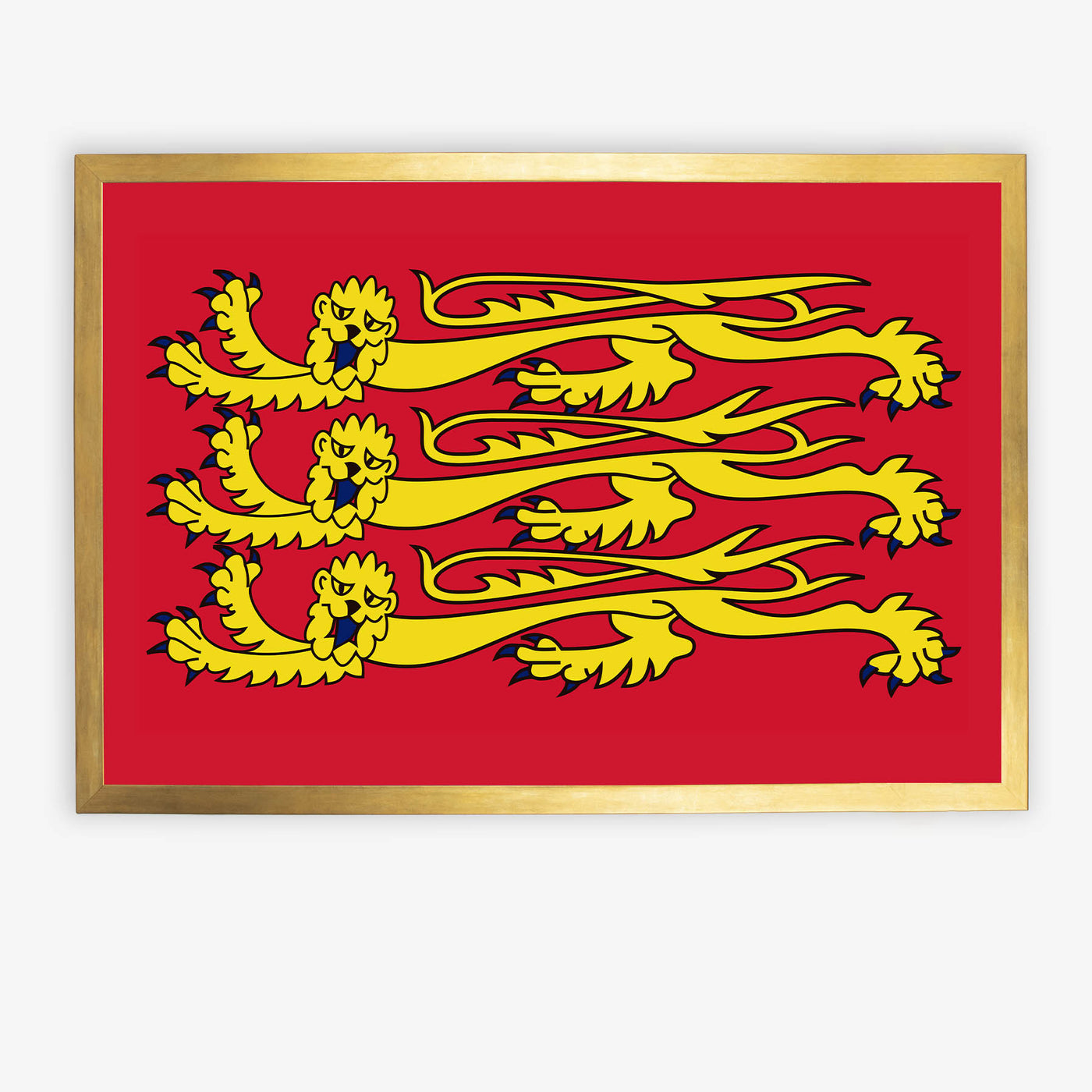 "Three Lions Royal Standard of England" on Framed Prints, Canvas, Aluminium, Acrylic or Print-only