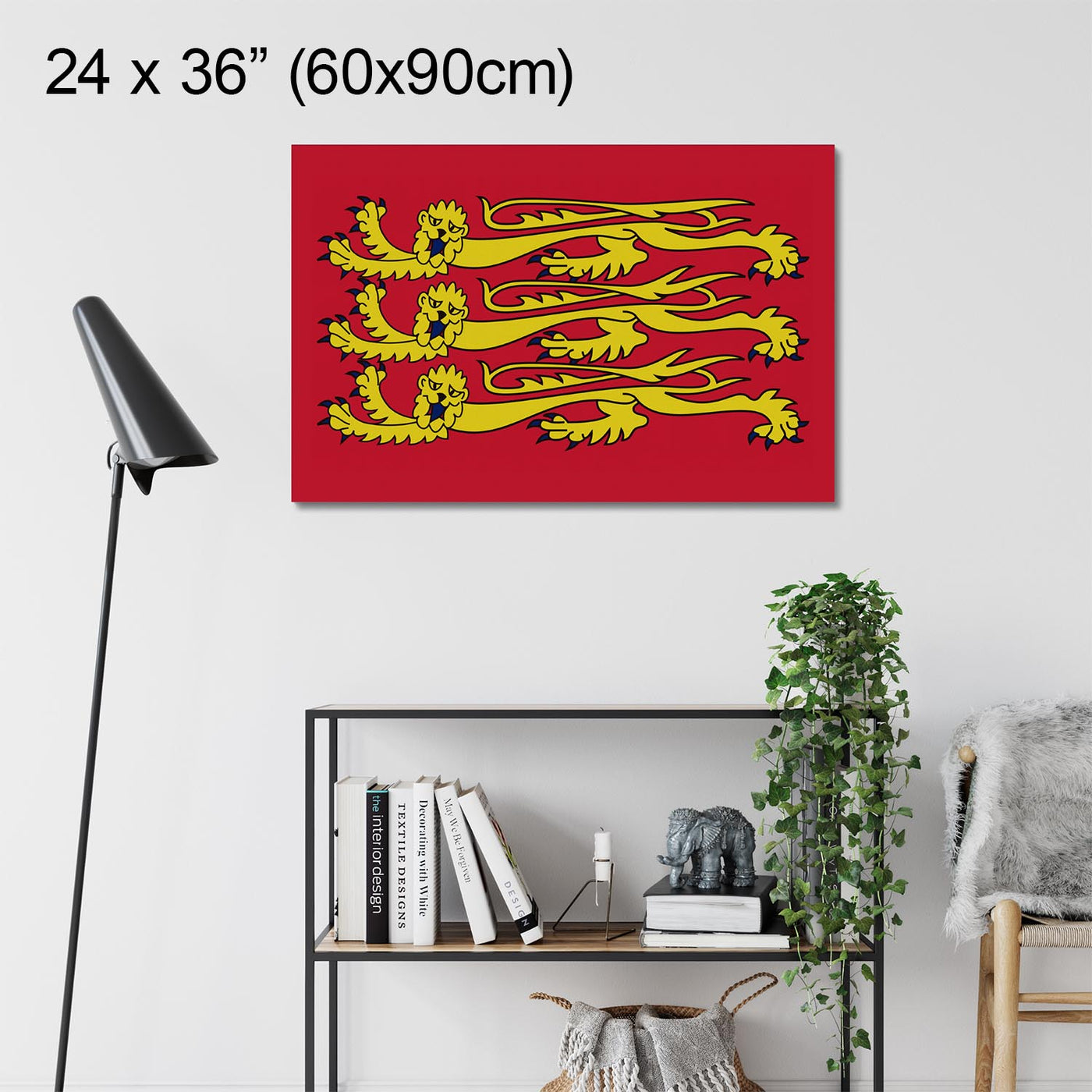 "Three Lions Royal Standard of England" on Framed Prints, Canvas, Aluminium, Acrylic or Print-only