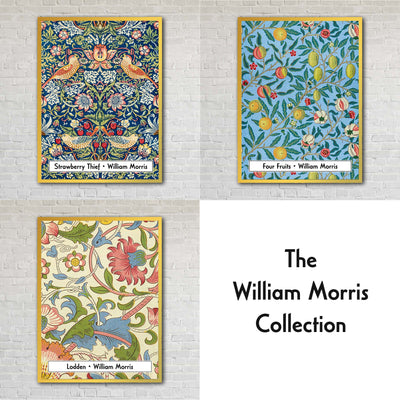 "Four Fruits" by William Morris on Canvas, Framed Prints, Framed Canvas, Acrylic or Print-only