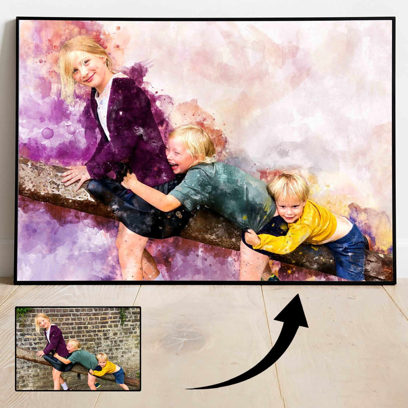Personalised Watercolour Portrait (Australia)
