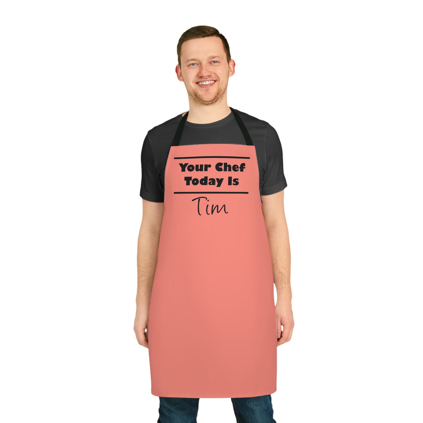 Personalised Kitchen Apron "Your Chef Today Is"