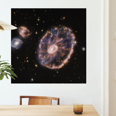 "Cartwheel Galaxy" on Aluminium, Acrylic, Canvas, Framed Prints or Print-only