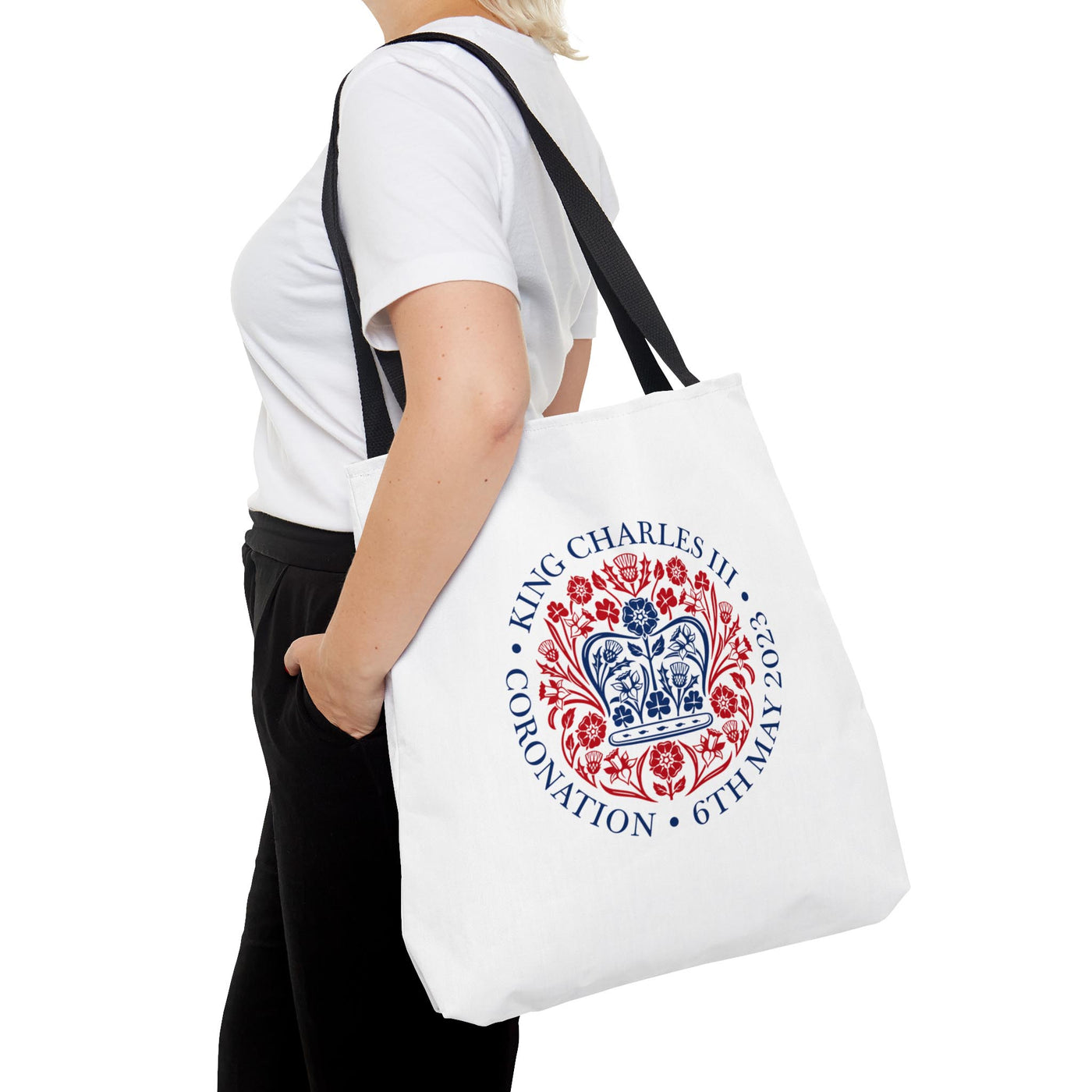 Canvas Tote Bag - Coronation Emblem for Charles III