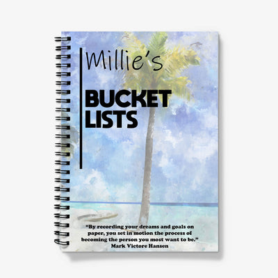 Personalised Notebook - "Bucket Lists"