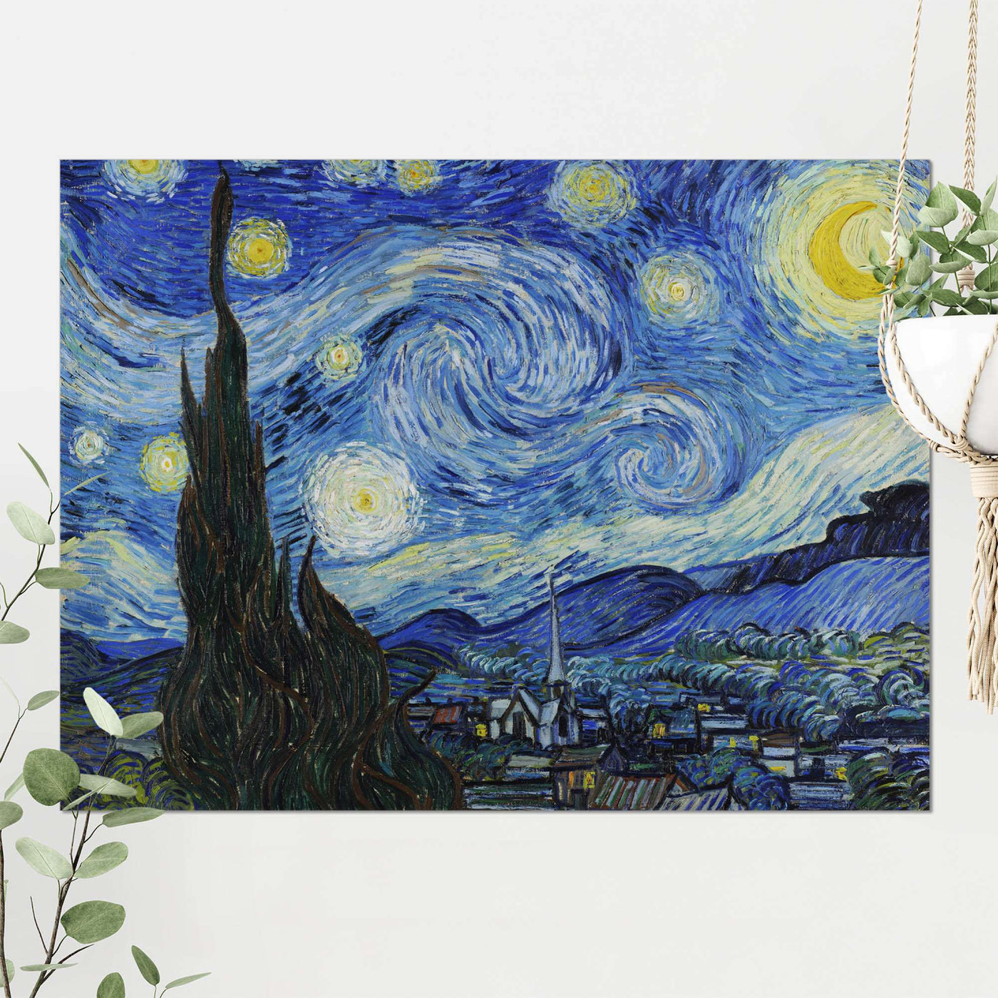"Starry Night" by Van Gogh on Aluminium, Acrylic, Canvas, Framed Prints or Print-only