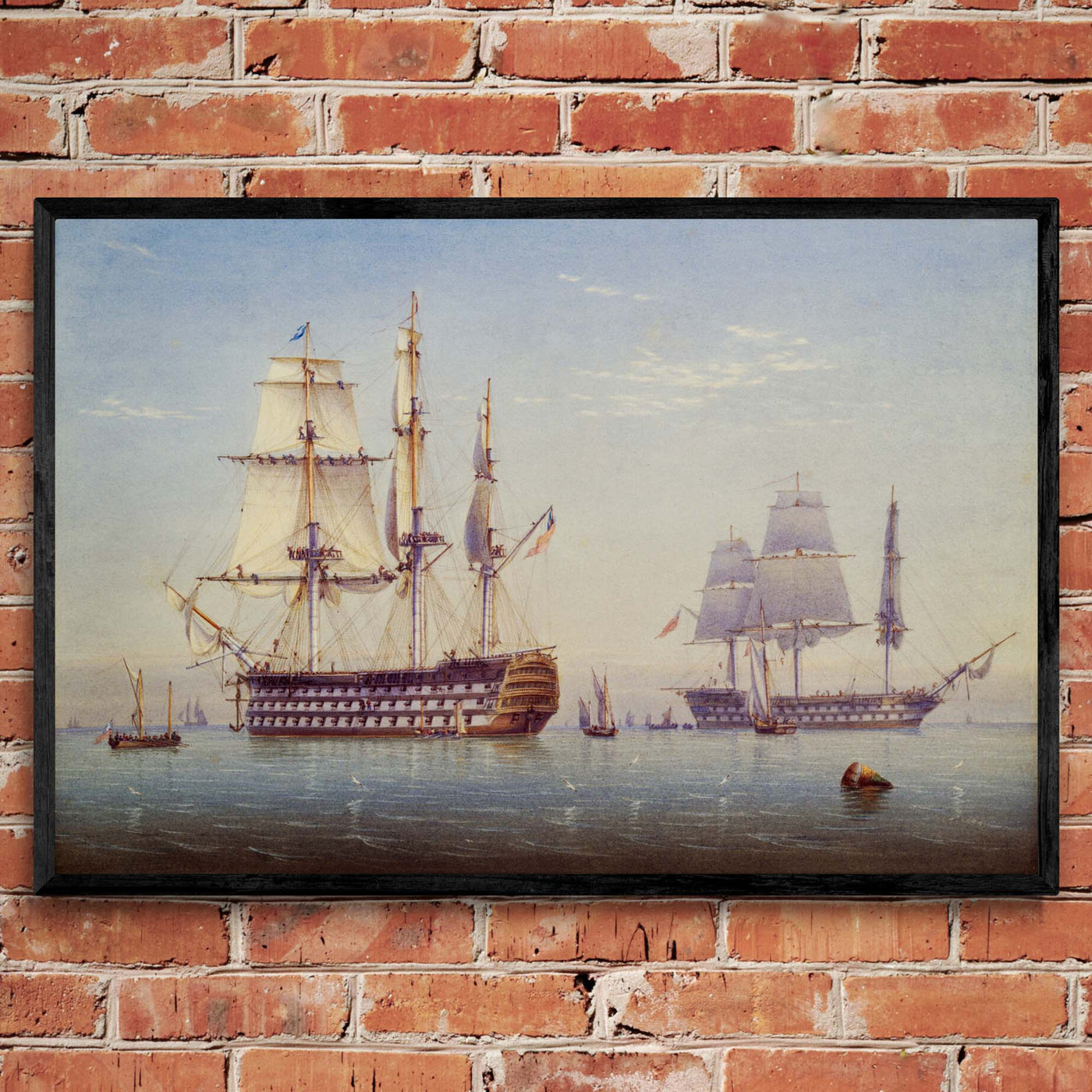 "Ships Of The Line" by William Joy on Canvas, Aluminium, Acrylic, Framed Prints or Print-only