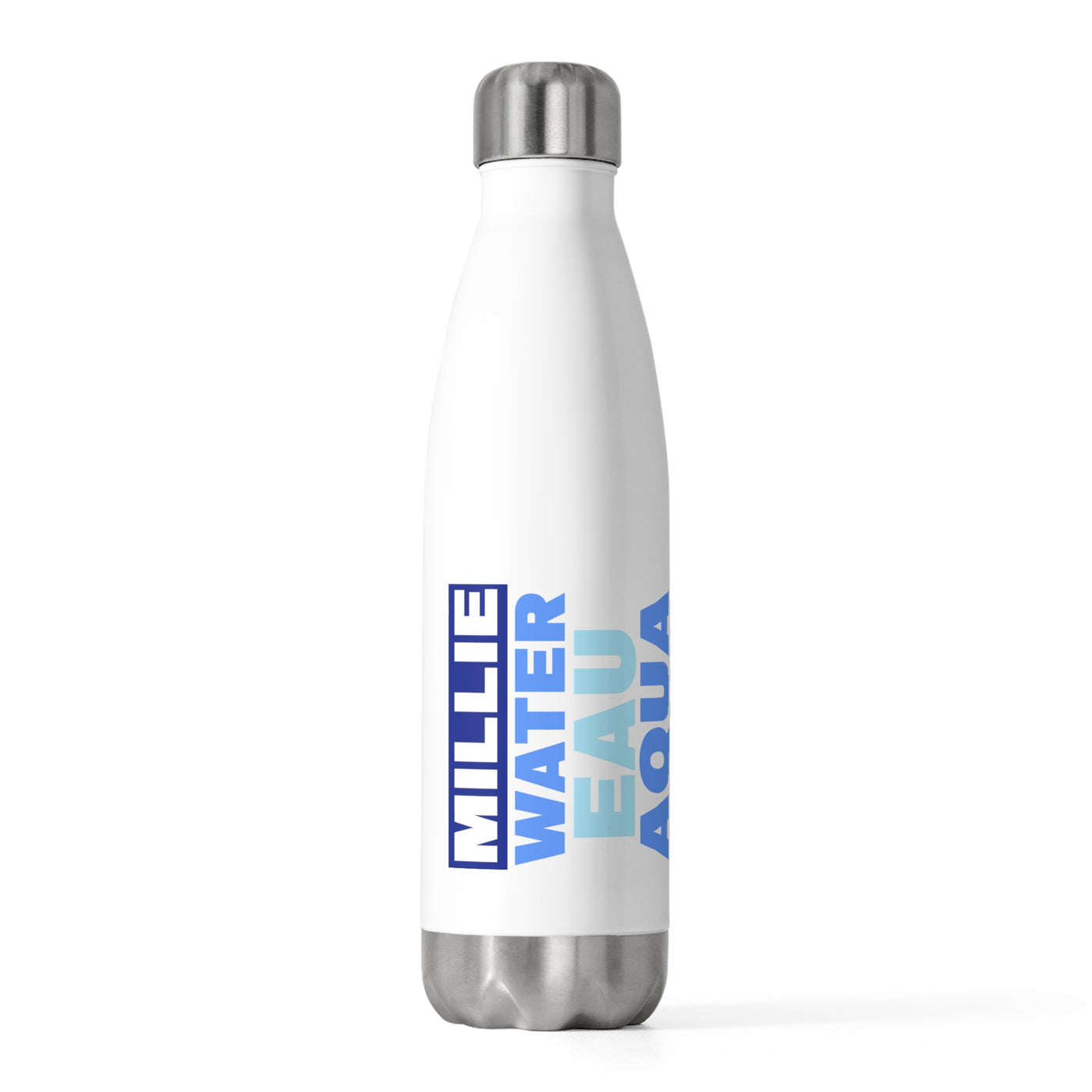 Personalised Steel Water Bottle - Languages Design