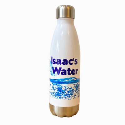 Personalised Steel Water Bottle - Wave Design