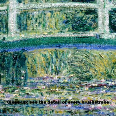 "Water Lilies" by Monet on Framed Canvas, Acrylic, Canvas, Framed Prints or Print-only