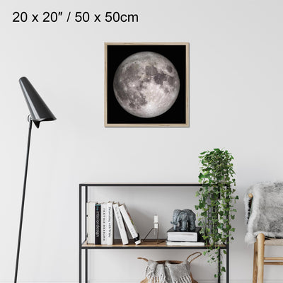 "The Moon" on Canvas, Framed Prints, Aluminium, Acrylic or Print-only
